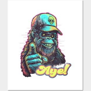 Ayeeee!!! its Bigfoot! Posters and Art